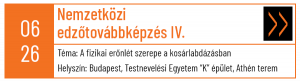 Negyedik nemzetközi edzőtovábbképzés - Sopron - KSMK