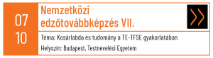 Hetedik Nemzetközi Edzőtovábbképzés - ksmk